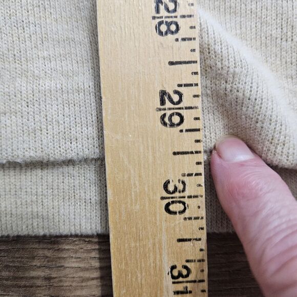 Polo Ralph Lauren Ribbed Pullover Ivory 1/4 Zip 100% Cotton Sweater Mens Large - Picture 9 of 10